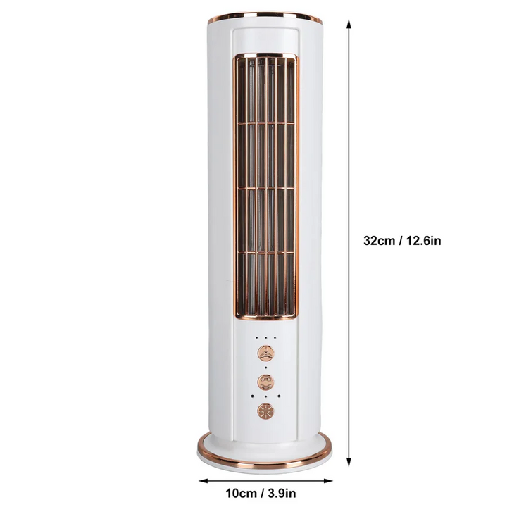 Bladeless Desktop Air Conditioner Fan Portable Remote Control