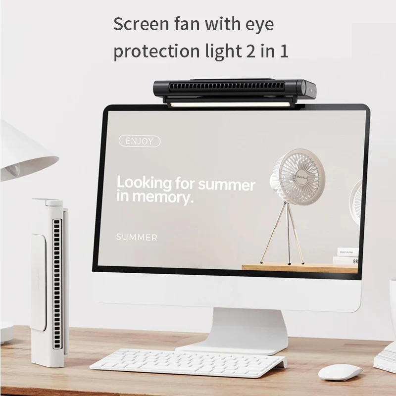 USB Bladeless Fan Desktop Air Cooler Portable Compact Design