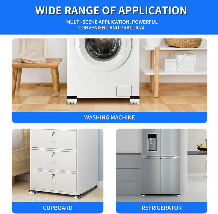 Heavy Duty Appliance Rollers Durable Metal Construction