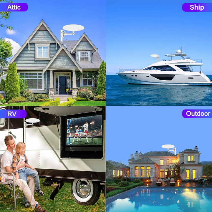 Digital Outdoor TV Antenna Long Range HD Signal Reception
