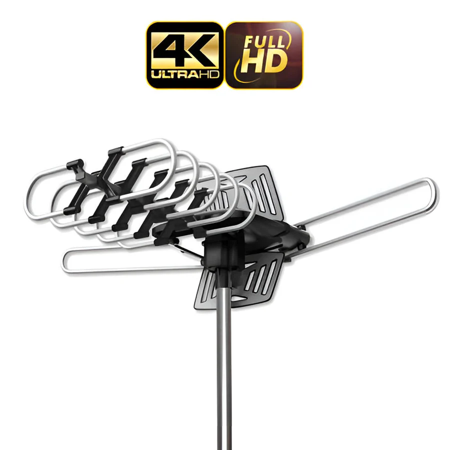 Outdoor TV Antenna HD Motorized Signal Booster