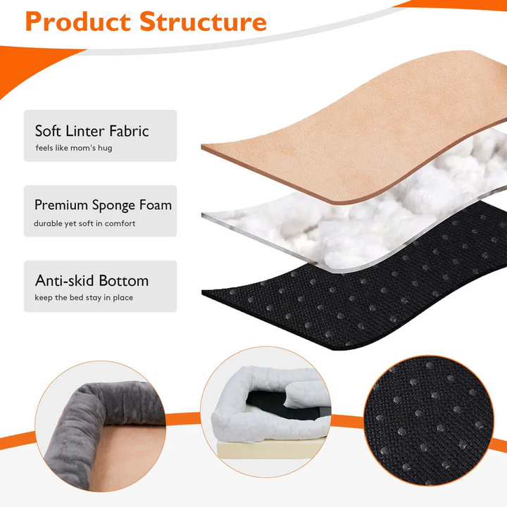 Orthopedic Dog Bed Supportive Memory Foam