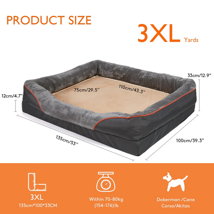 Orthopedic Dog Bed Supportive Memory Foam