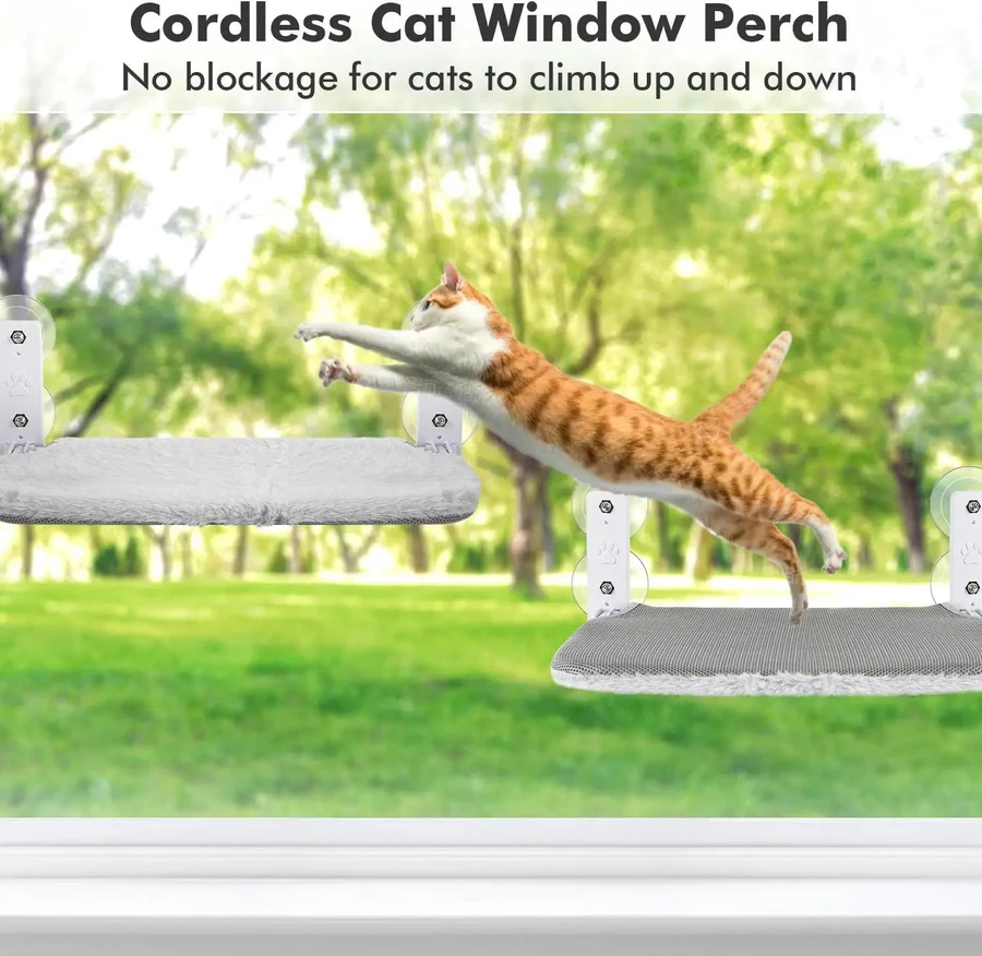 Pet Cat Hammock Window Mount Adjustable