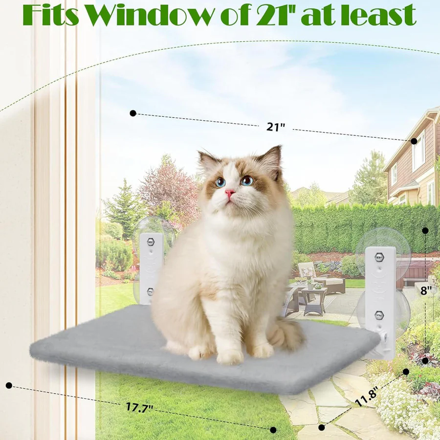Pet Cat Hammock Window Mount Adjustable