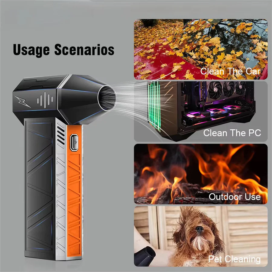 Cordless Portable Fan Jet Airflow