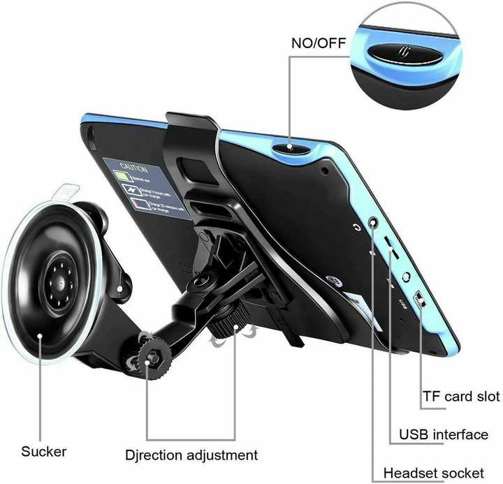 GPS Navigation System for Car and Truck with Inch Display