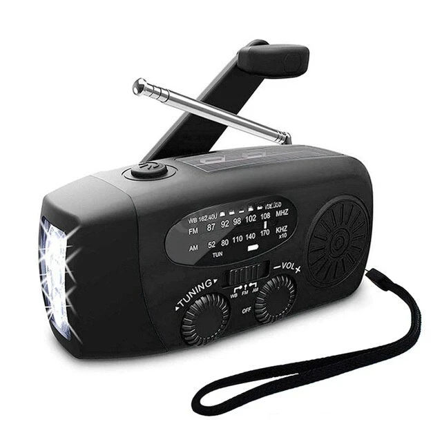 Emergency Radio with Solar Power and Power Bank Portable