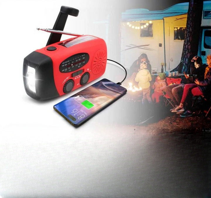 Emergency Radio with Solar Power and Power Bank Portable