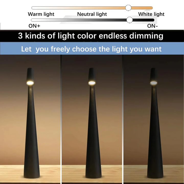 Touch Control Reading Lamp with Tri-Color Dimming