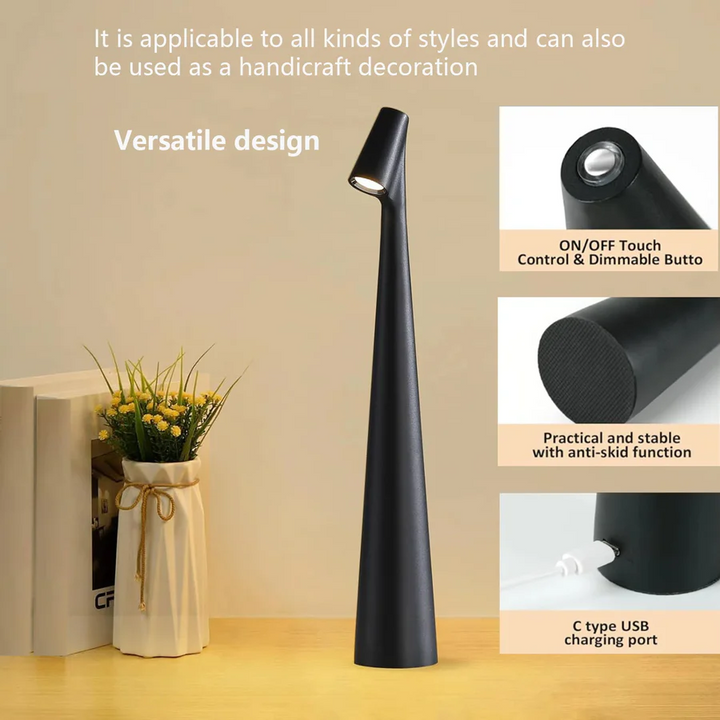 Touch Control Reading Lamp with Tri-Color Dimming