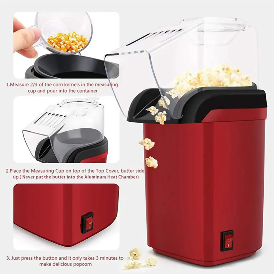 Automatic Popcorn Maker Electric Kitchen Appliance