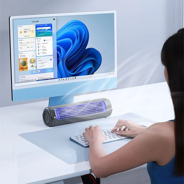 Portable Mobile Fan Compact Lightweight Indoor Outdoor Use