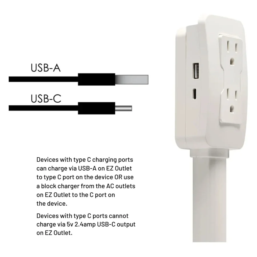 Multi-Port Electrical Outlet Extender Power Strip