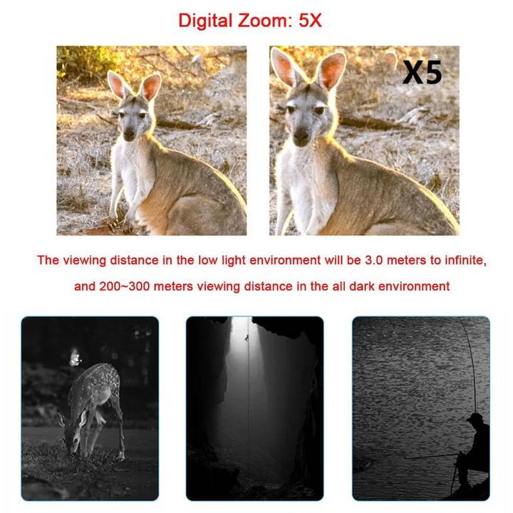 Night Vision Binoculars Digital Camera Compact Design