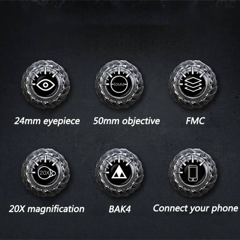 Long Range Binoculars Compact Lightweight Design