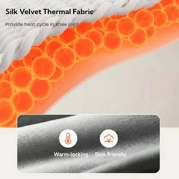 Cordless Knee Massager with Heat and Vibration Therapy