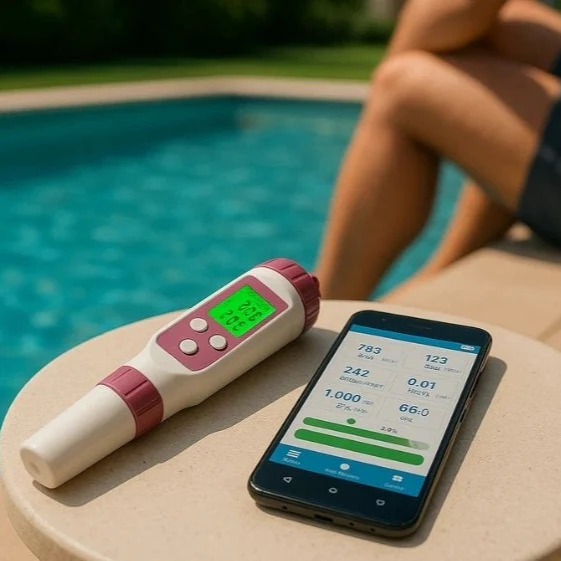 Digital Pool Tester PH and Chlorine Measuring Device Easy Water