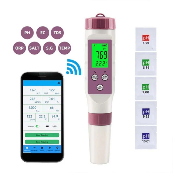 Digital Pool Tester PH and Chlorine Measuring Device Easy Water