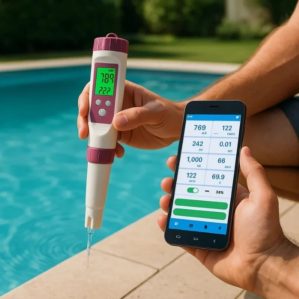 Digital Pool Tester PH and Chlorine Measuring Device Easy Water - Lenila