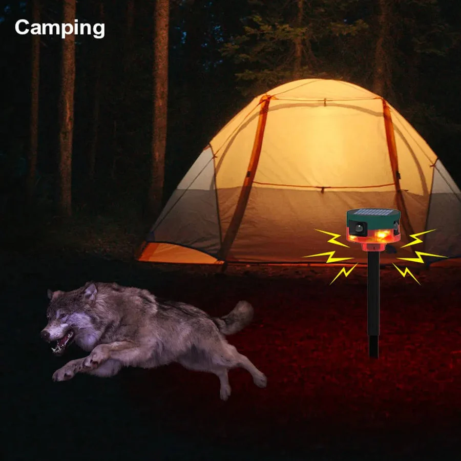 Outdoor Animal Repellent Device Ultrasonic Pest Control