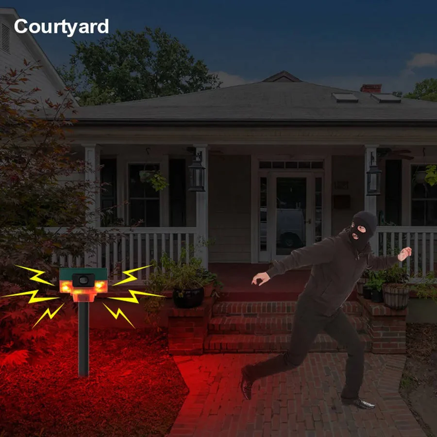 Outdoor Animal Repellent Device Ultrasonic Pest Control