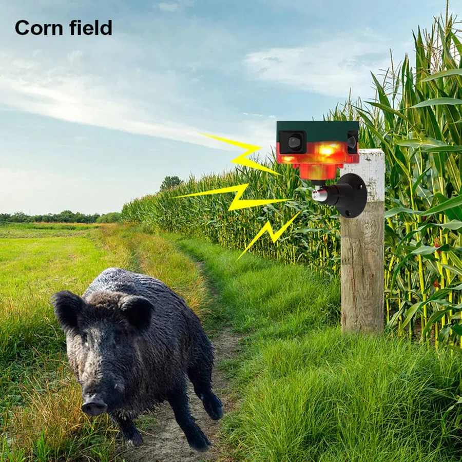 Outdoor Animal Repellent Device Ultrasonic Pest Control