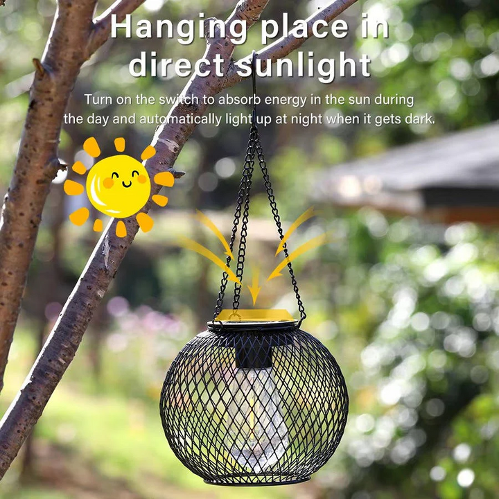 Outdoor Solar Hanging Lantern with LED
