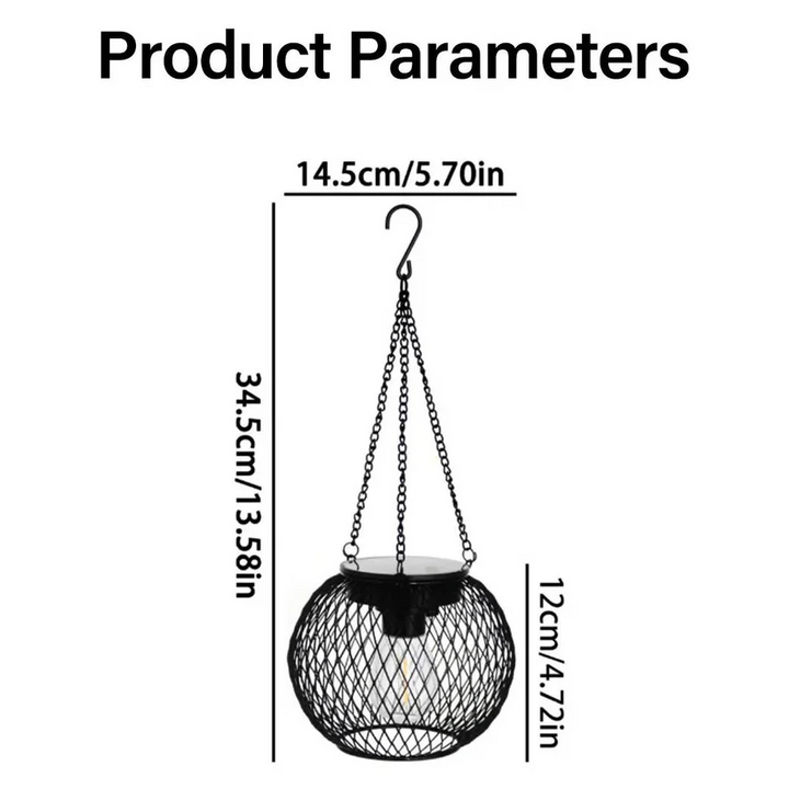 Outdoor Solar Hanging Lantern with LED