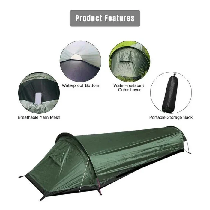 Ultralight Single-Person Camping Tent Compact Design