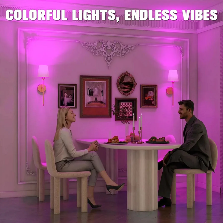 Wireless Wall Lights Set with Battery Operated Feature