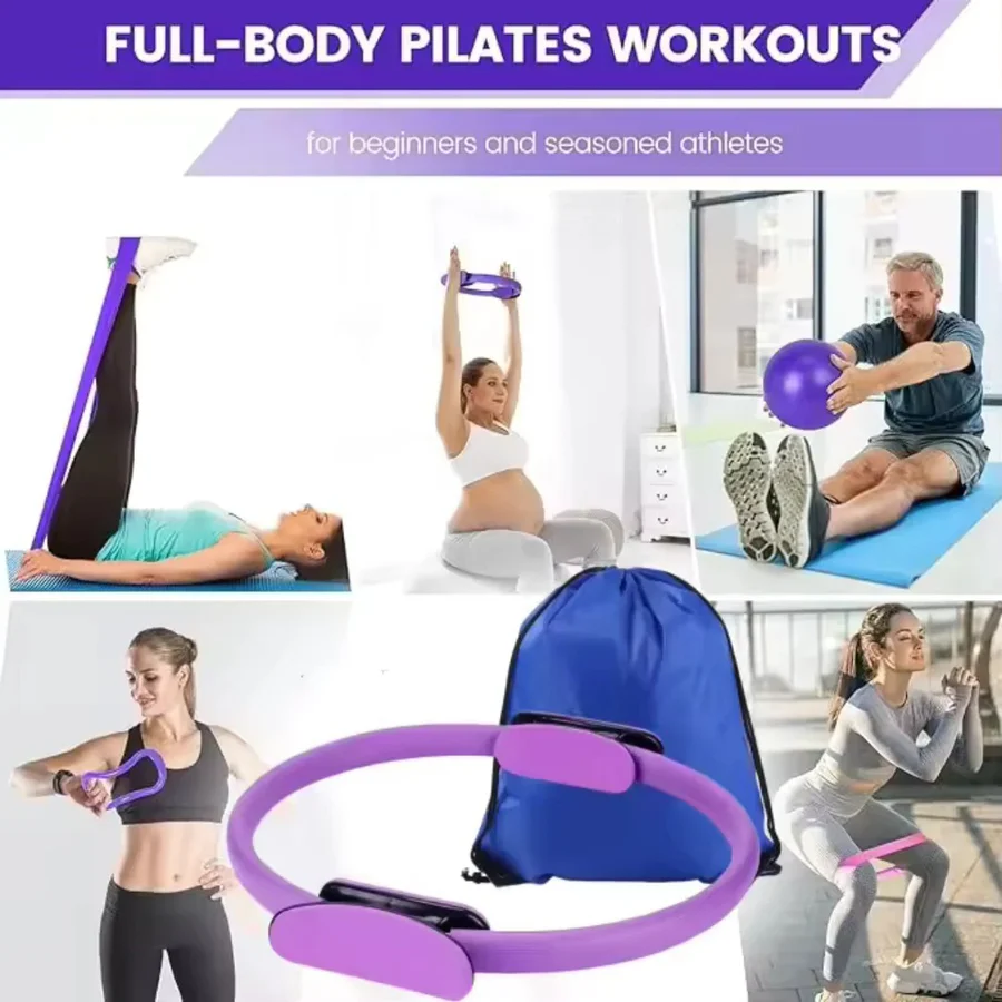 Fitness Set Pilates Ball and Resistance Band