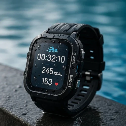 Unisex Waterproof Smartwatch with Fitness Tracking Bluetooth - Lenila