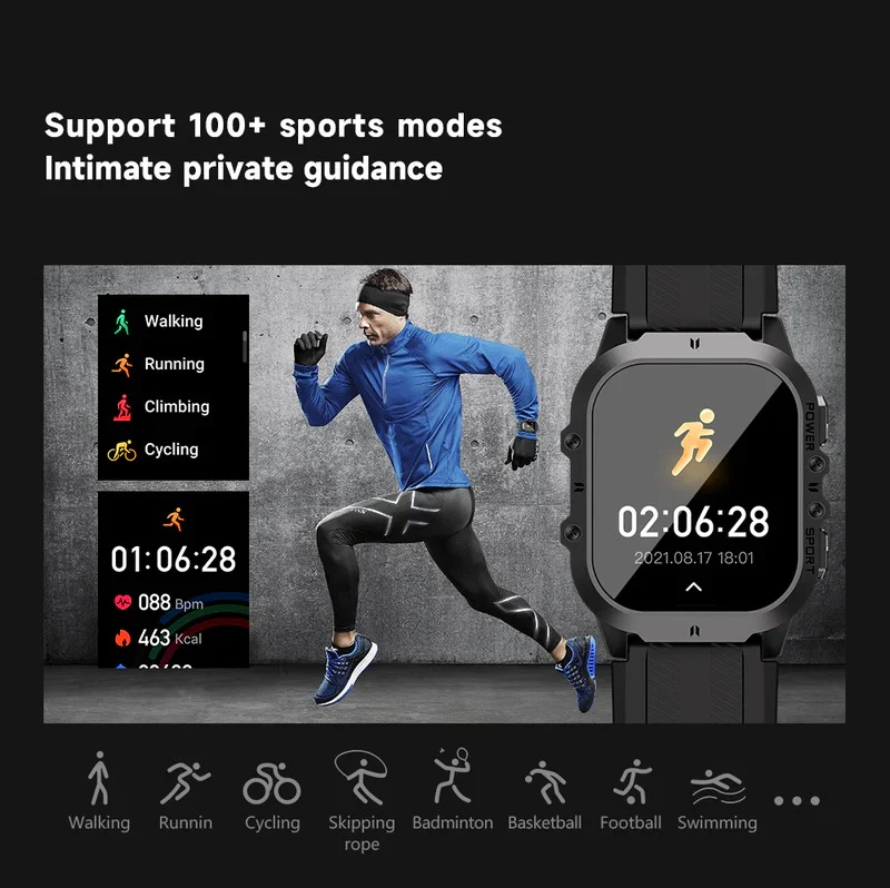 Waterproof Smartwatch with Fitness Tracking Bluetooth