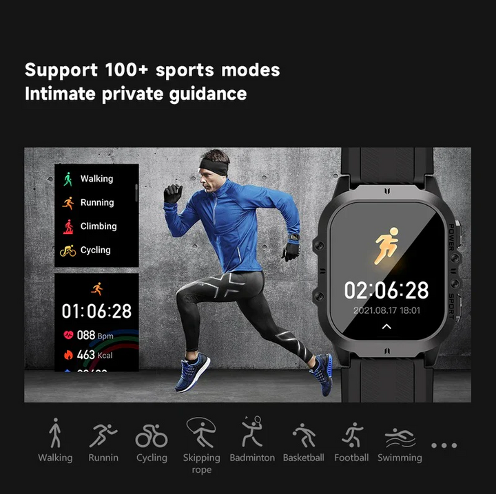 Waterproof Smartwatch with Fitness Tracking Bluetooth