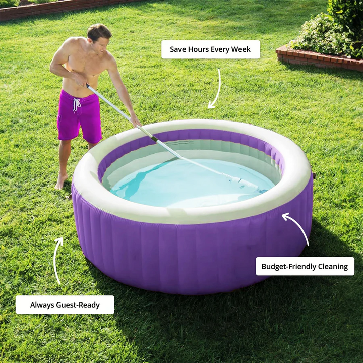 Cordless Pool Cleaner Rechargeable with Interchangeable Heads