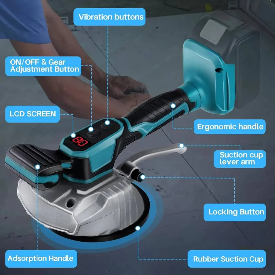 Handheld Suction and Vibration Tool with RPM Control