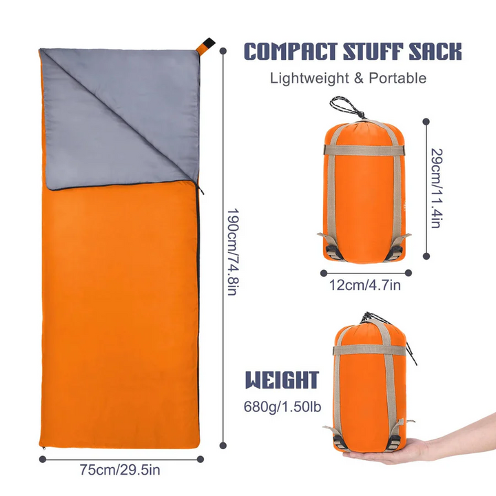 Camping Sleeping Bag All-Season Lightweight Durable