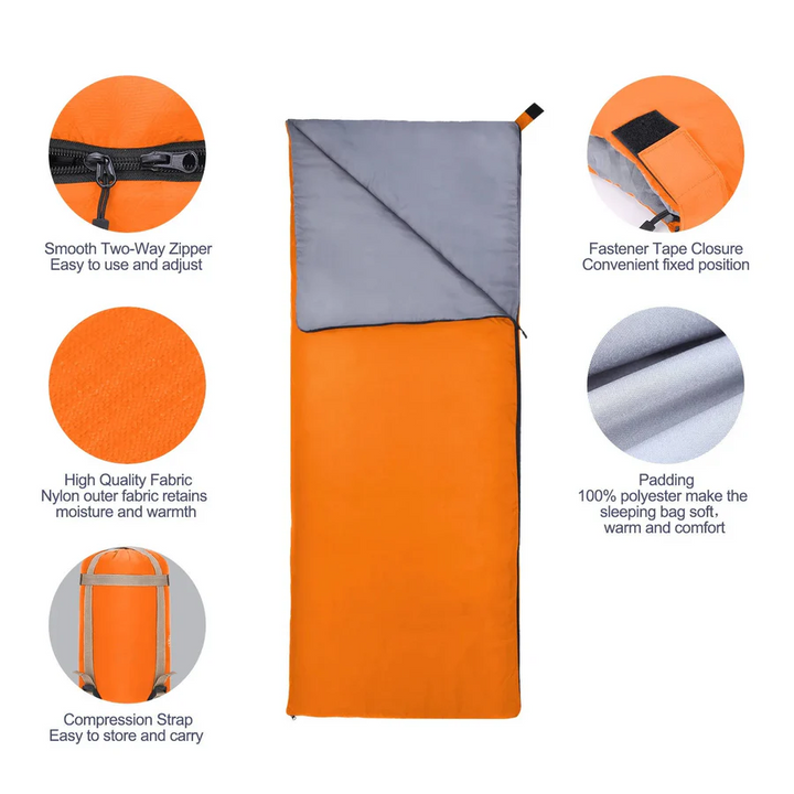 Camping Sleeping Bag All-Season Lightweight Durable