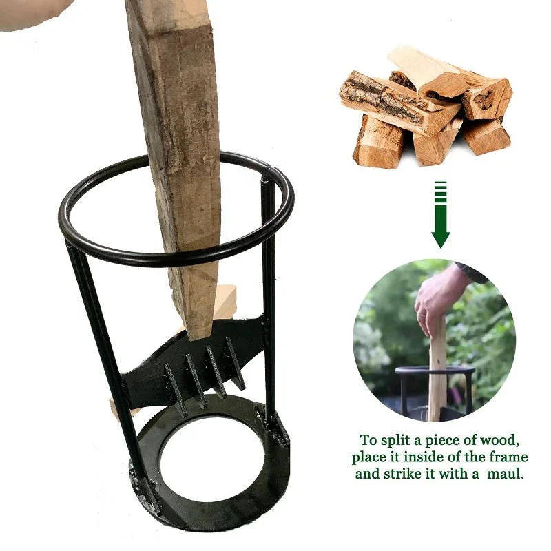 Manual Cast Iron Firewood Splitter Log Splitting Tool
