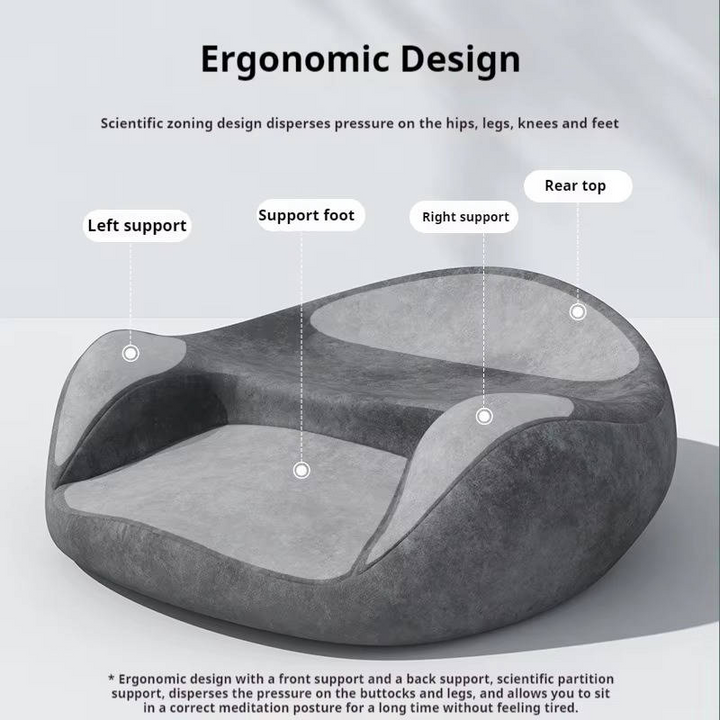 Ergonomic Meditation Cushion Memory Foam Support