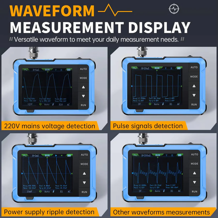 Portable Digital Oscilloscope Electronic Circuit Tester Compact