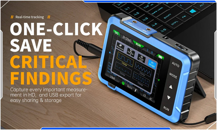 Portable Digital Oscilloscope Electronic Circuit Tester Compact