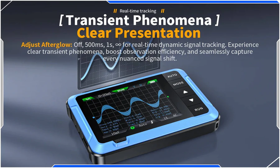 Portable Digital Oscilloscope Electronic Circuit Tester Compact