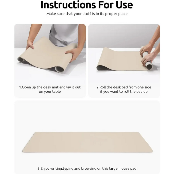 Leather Desk Pad Smooth Writing Surface