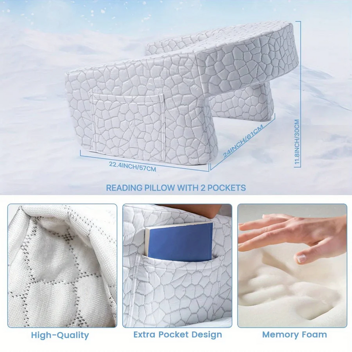 Reading Pillow Memory Foam with Washable Cover