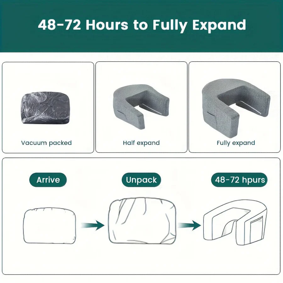 Reading Pillow Memory Foam with Washable Cover