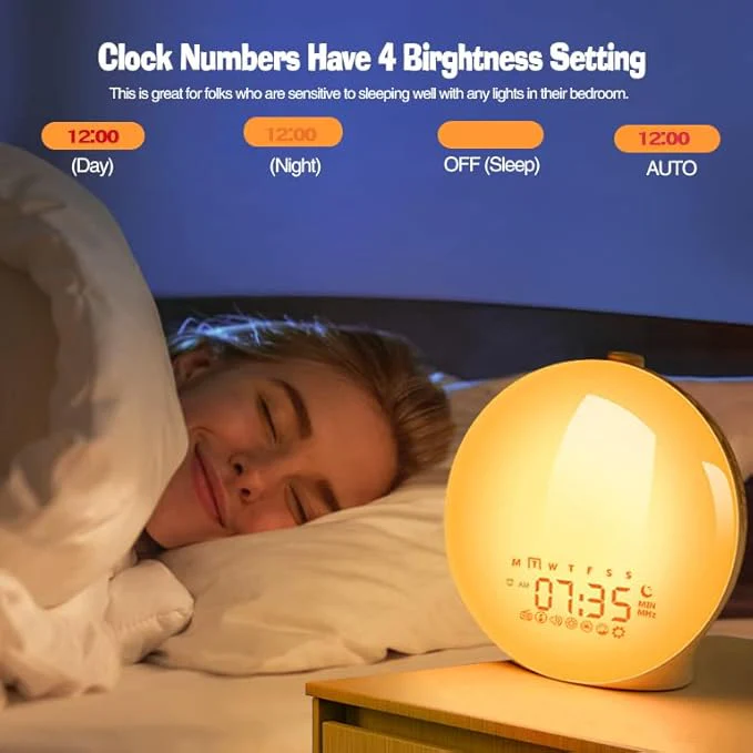 Smart Wake-Up Alarm Clock with Nature Sounds