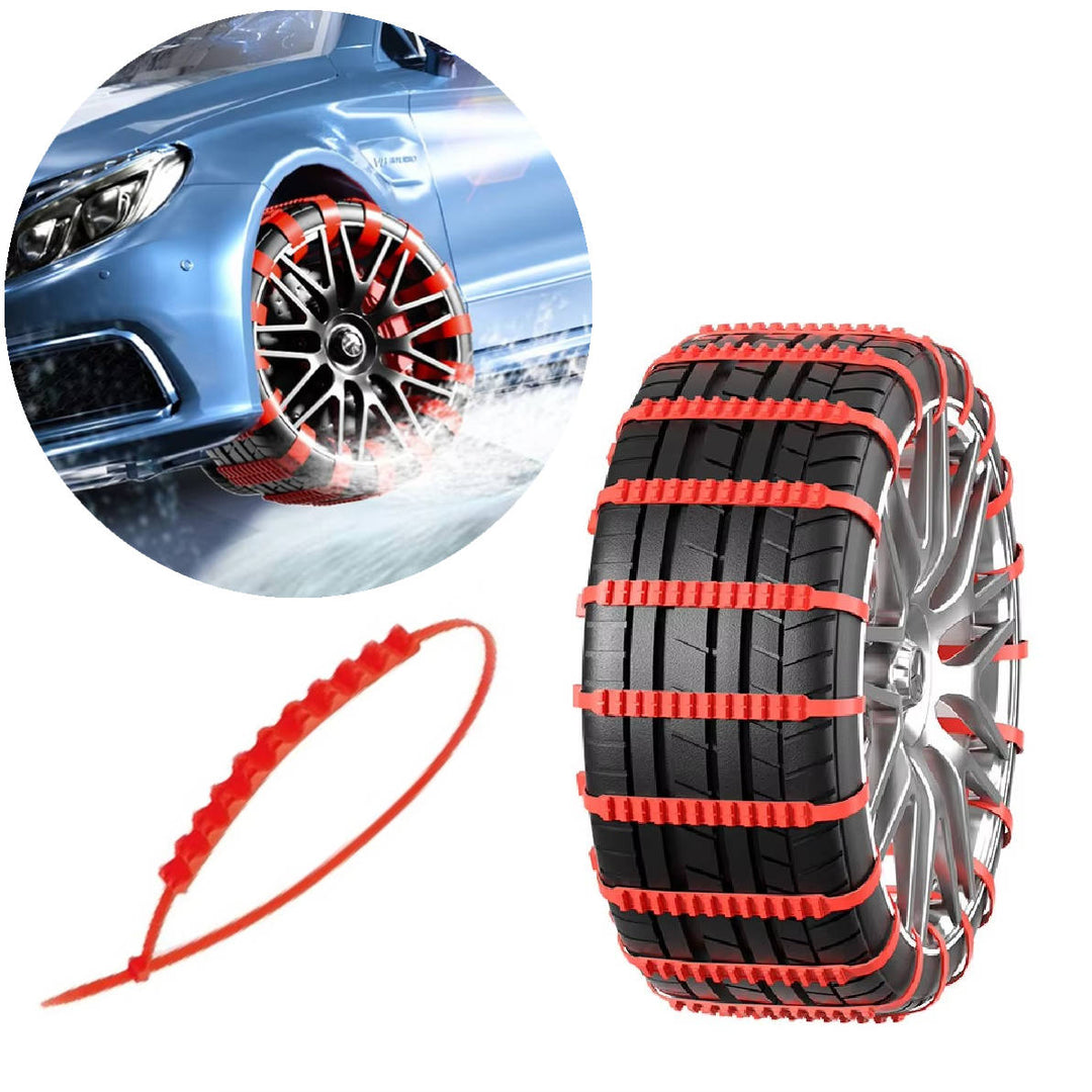 Universal Tire Snow Chains for Car and Truck Anti-Skid Emergency Use