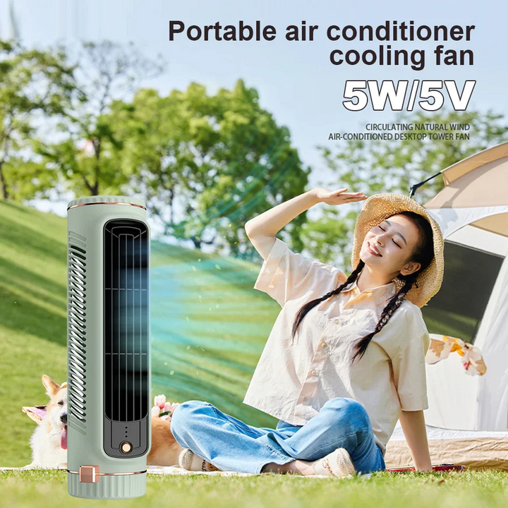 Portable Bladeless Air Conditioner Tower Fan